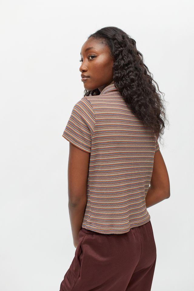 X-girl Striped Baby Polo Shirt | Urban Outfitters Canada