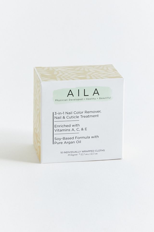 AILA Cosmetics 3-In-1 Nail Color Remover 10-Pack #1