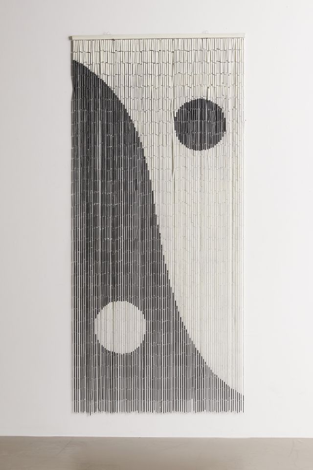 Yin Yang Bamboo Beaded Curtain #1