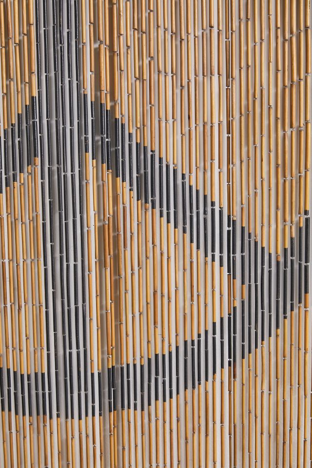 Peace Sign Bamboo Beaded Curtain #2