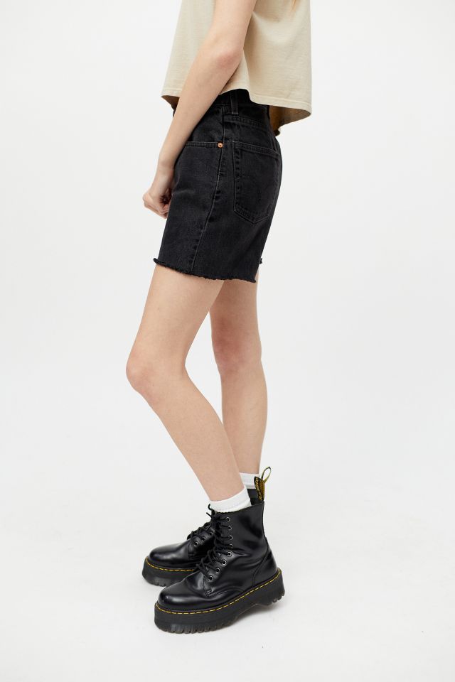 Urban Renewal Recycled Levi’s Longline Denim Short #4