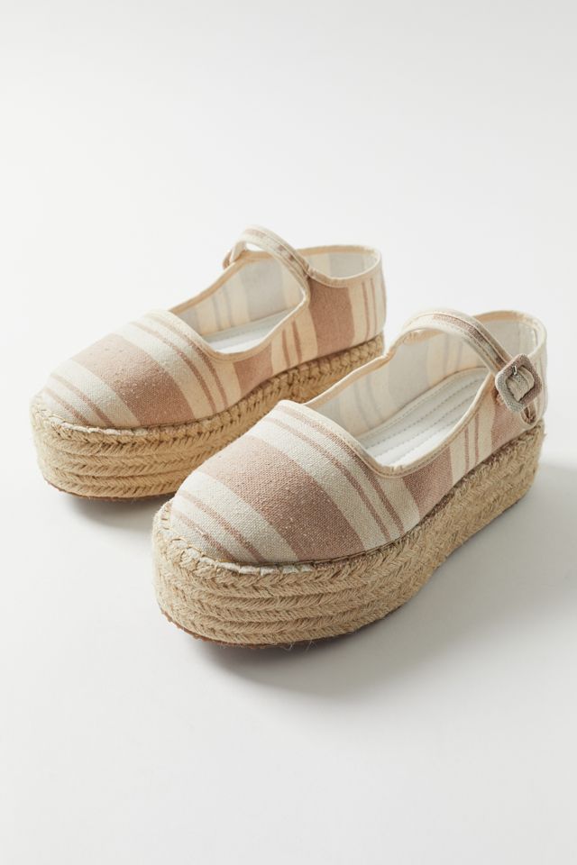 leather platform espadrilles