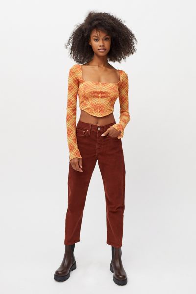 levi wedgie corduroy