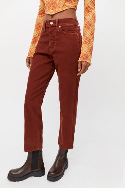 levi's wedgie straight corduroy pants