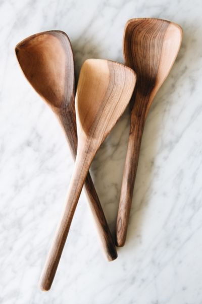 Shop Connected Goods Flat Top Wooden Spoon In Brown At Urban Outfitters