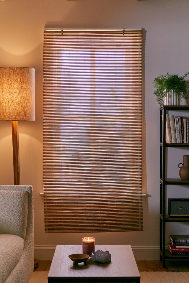 Burnt Bamboo Cordless Window Shade #1