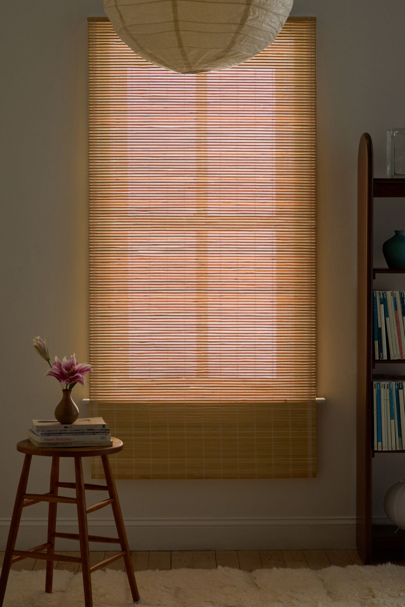 Bamboo Cordless Window Shade - Natural, ONE SIZE