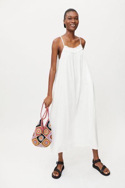Beachgold Benni Gauze Midi Dress | Urban Outfitters