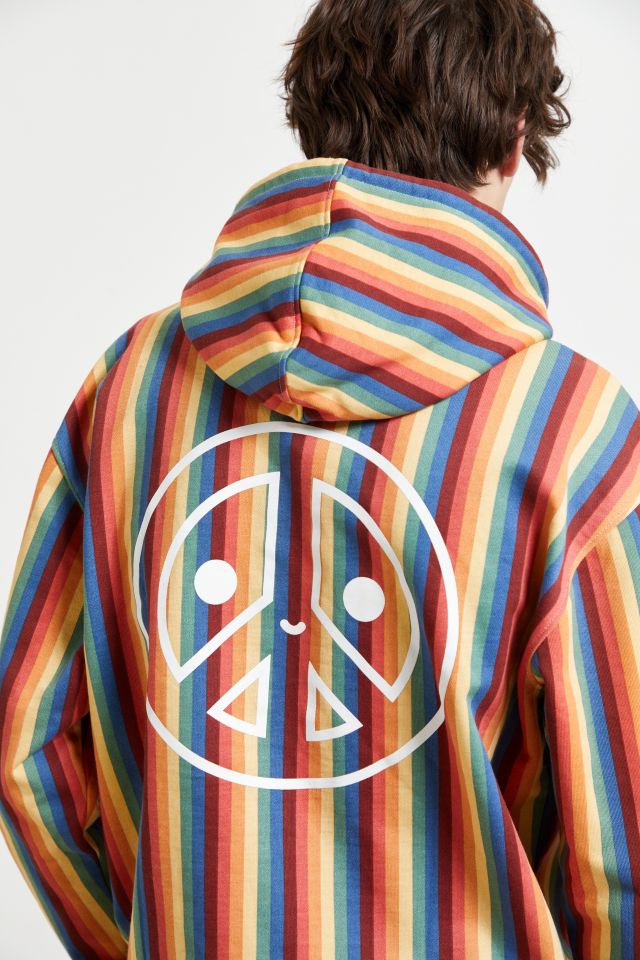 GUESS ORIGINALS X FriendsWithYou Striped Hoodie Sweatshirt #1