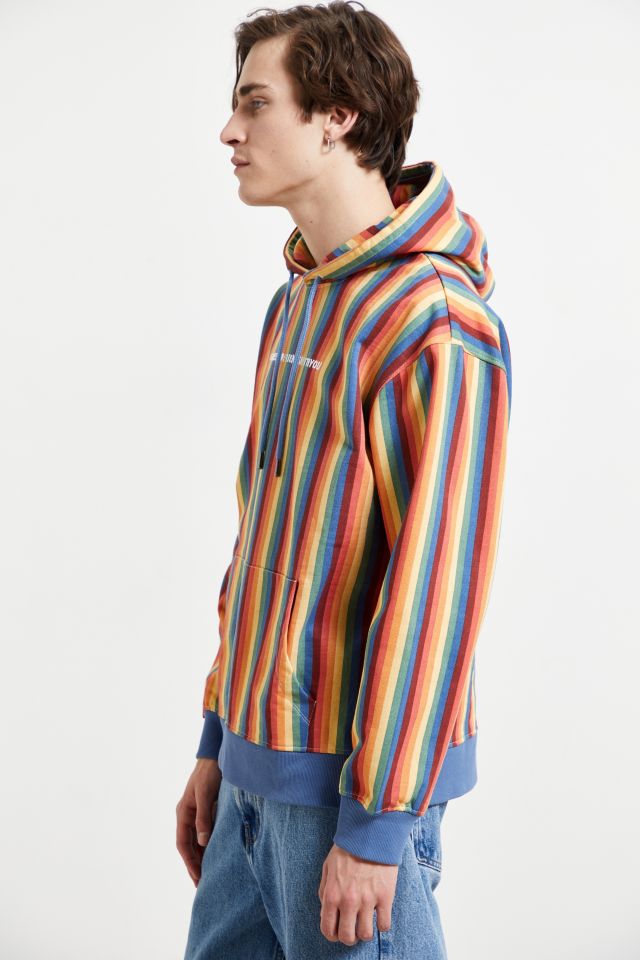 GUESS ORIGINALS X FriendsWithYou Striped Hoodie Sweatshirt #5