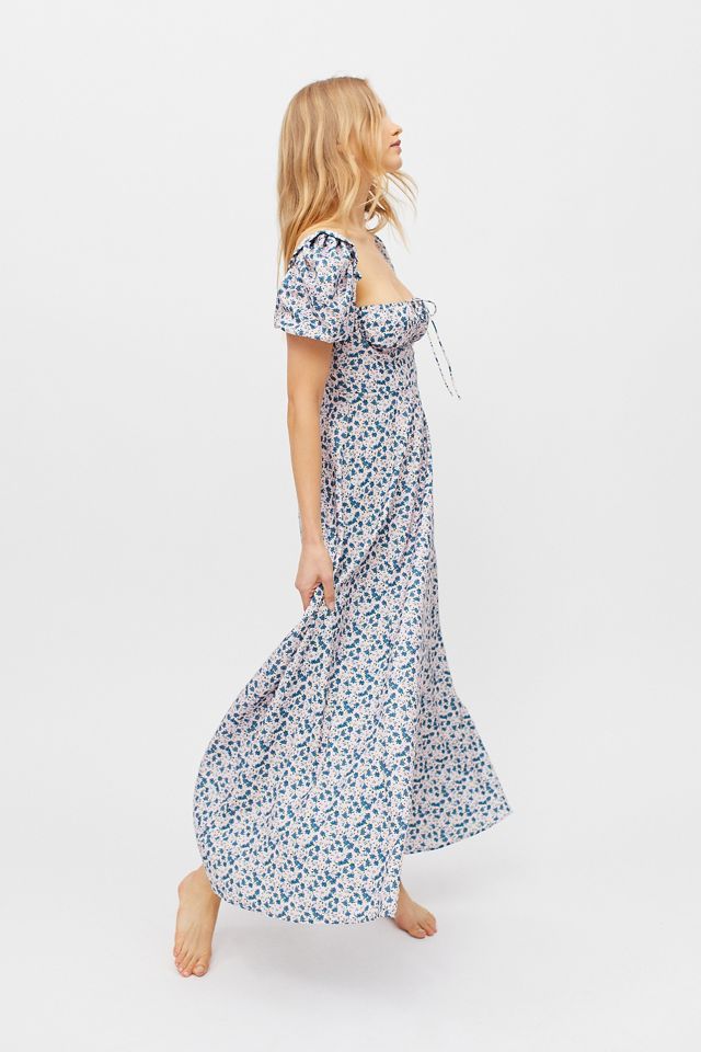 Love + Harmony Puff Sleeve Maxi Dress | Urban Outfitters