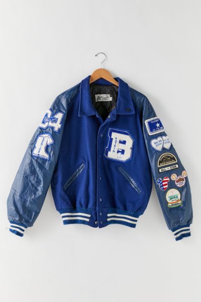 Urban Outfitters Vintage Starter Kansas City Royals Varsity Jacket in Blue  for Men