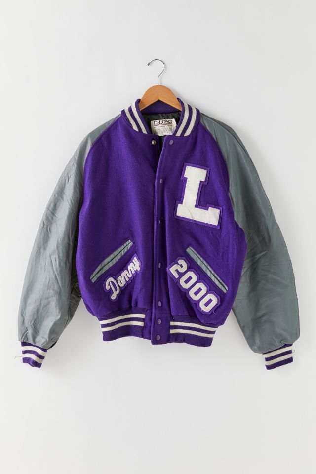 Vintage Purple Varsity Jacket