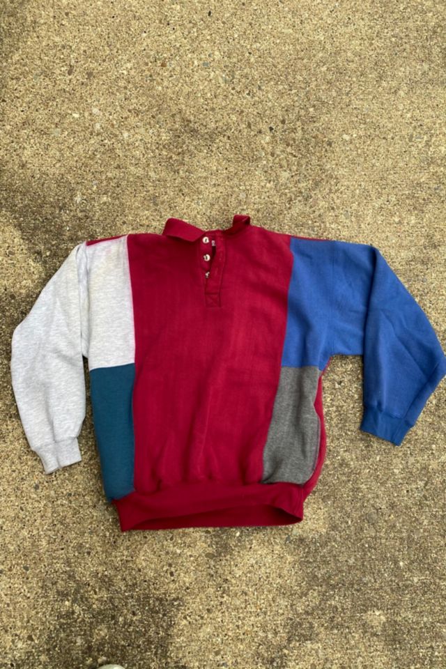 Vintage color 2025 block sweatshirt