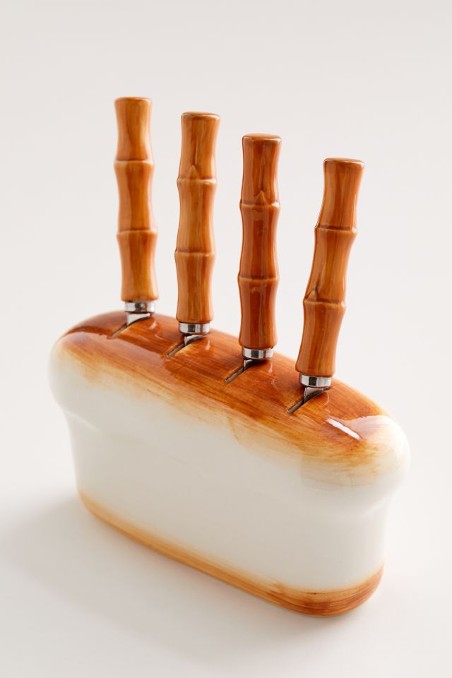 Ensemble porte-couteaux en forme de miche de pain #2