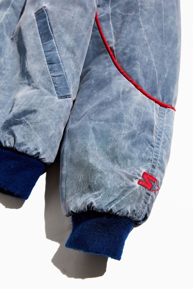 Tried And True Co. Vintage New York Giants Acid Wash Varsity Jacket #3