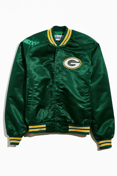 GREEN BAY PACKERS OLD ENGLISH WOOL VARSITY JACKET (FOREST GREEN/WHITE)