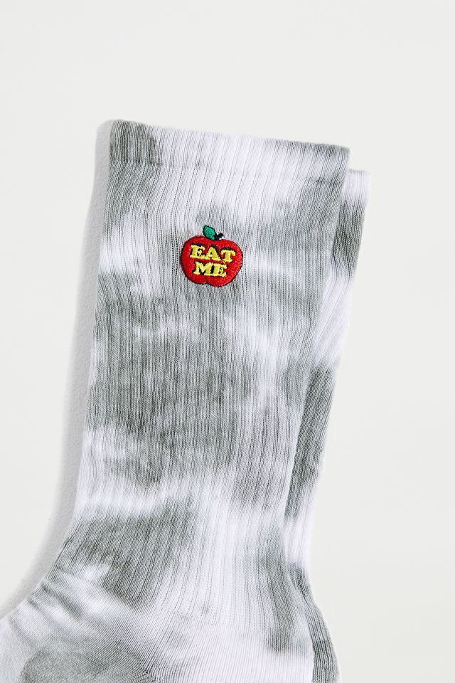 Chaussettes mi-mollet teintes par nœuds imprimé de pomme Eat Me  #1
