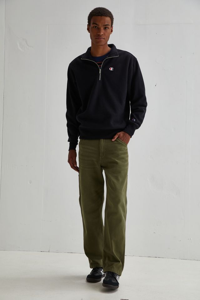 Champion 1/4 Zip Mock Neck Pullover Sweatshirt | Urban Outfitters