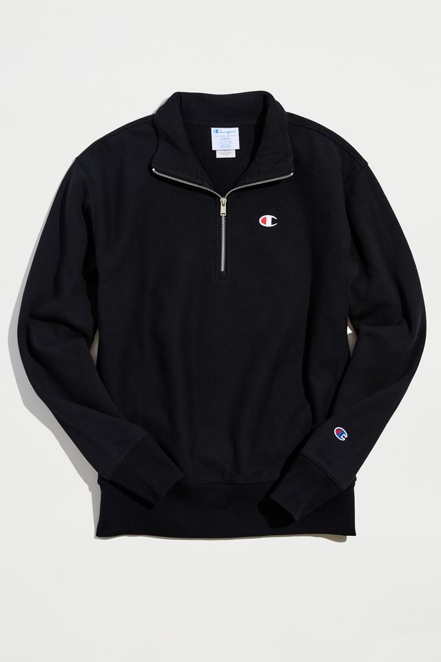 Champion 1/4 Zip Mock Neck Pullover Sweatshirt | Urban Outfitters