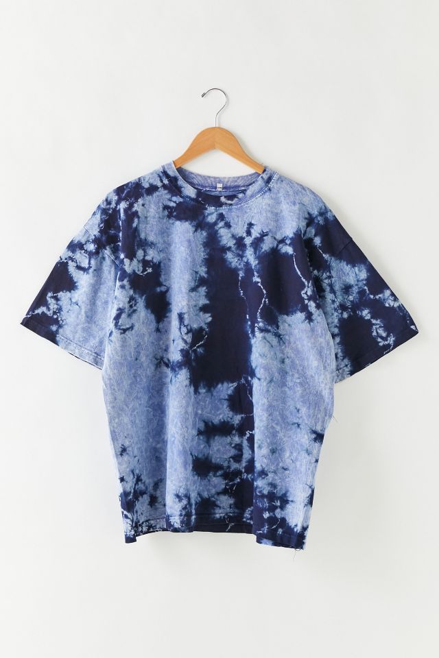 Urban Outfitters Clueless Tie-dye Graphic Tee in Blue for Men