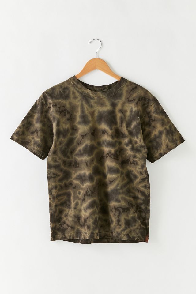 Urban Outfitters, Tops, Dark Green Tie Dyed Tshirt