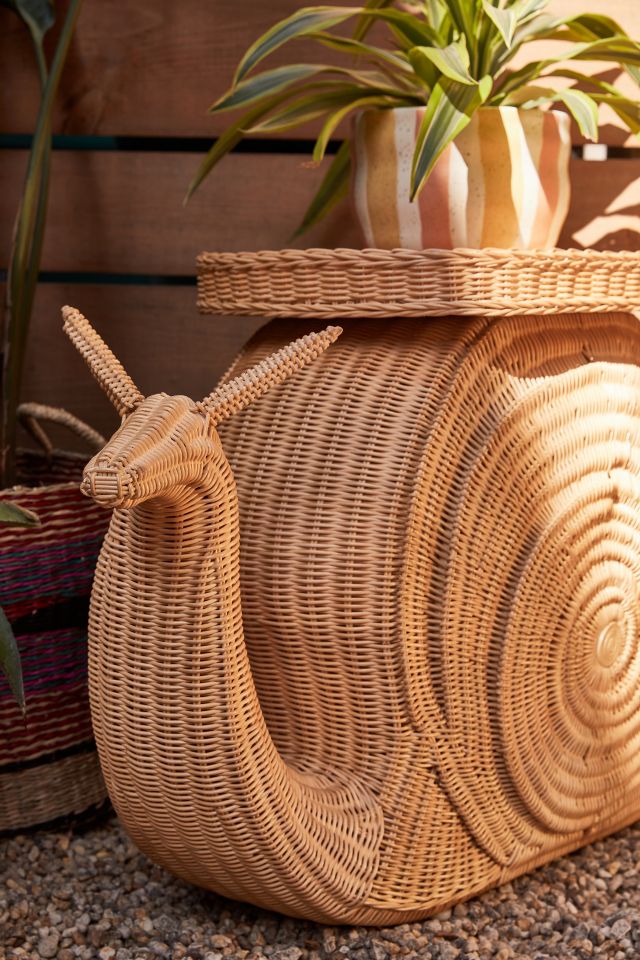 Snail Rattan Side Table #1