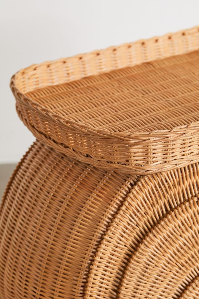 Snail rattan side deals table