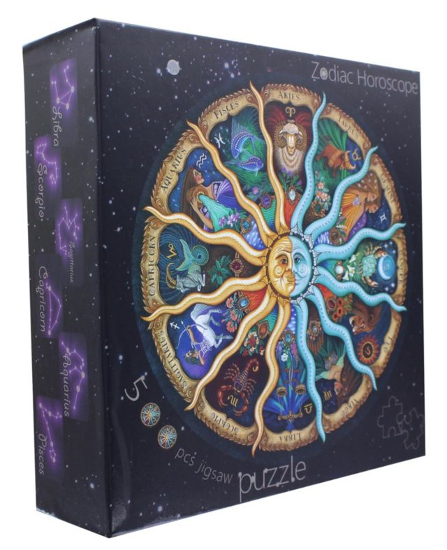 Zodiac Horoscope 500 Piece Round Jigsaw Puzzle #2