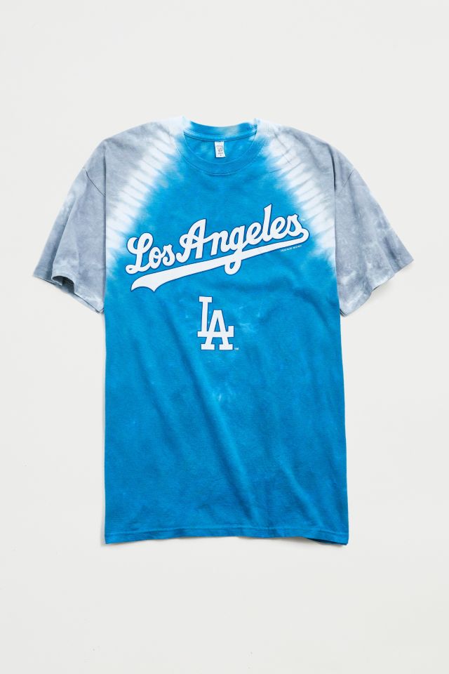 LOS ANGELES DODGERS WOMEN'S STAMPED FRONT KNOT T-SHIRT