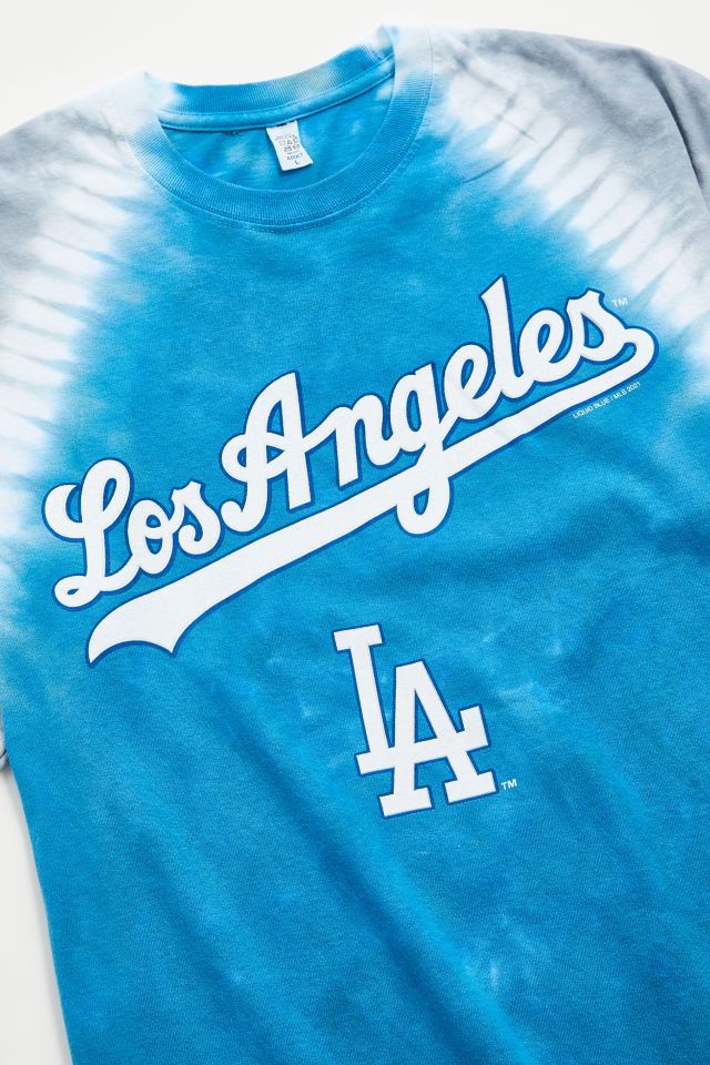 LOS ANGELES DODGERS WOMEN'S STAMPED FRONT KNOT T-SHIRT