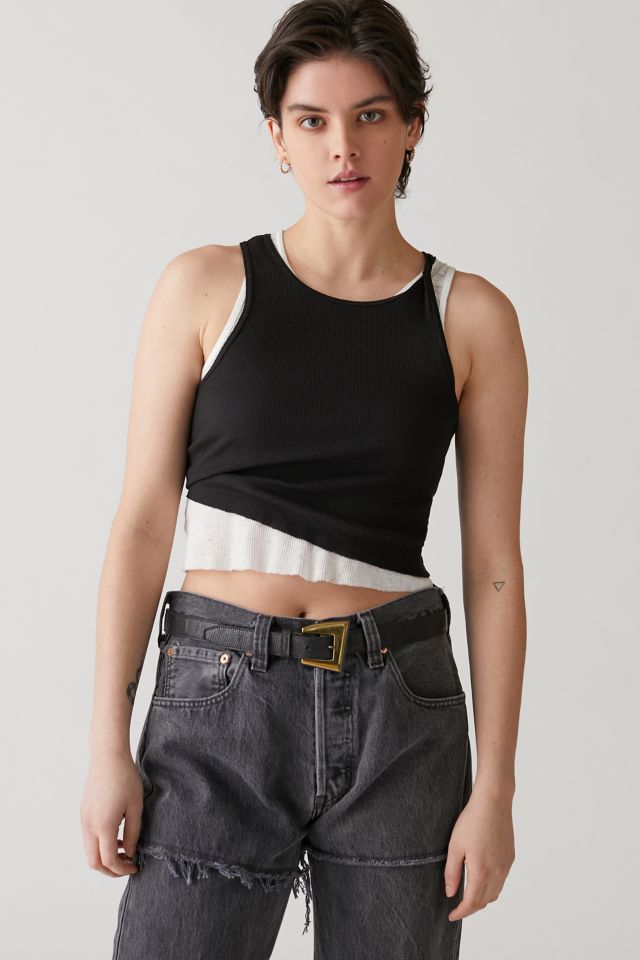 BDG Urban Outfitters Crop Top aus Strick (orange) online kaufen