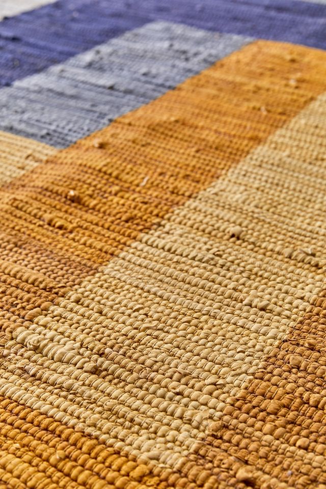 Roland Printed Rag Rug | Urban Outfitters