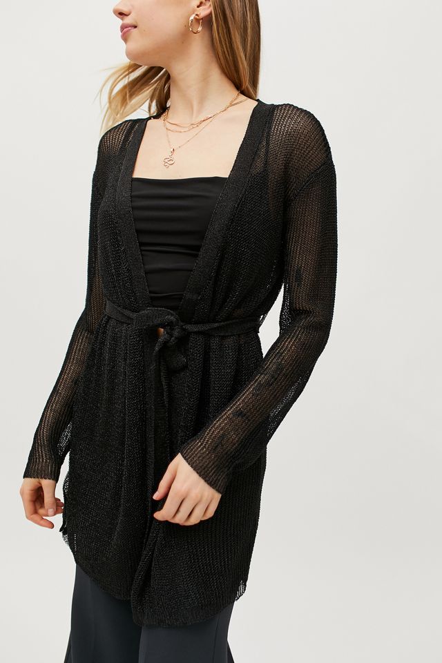 Lioness Take Me To Rio Sheer Wrap Mini Dress | Urban Outfitters