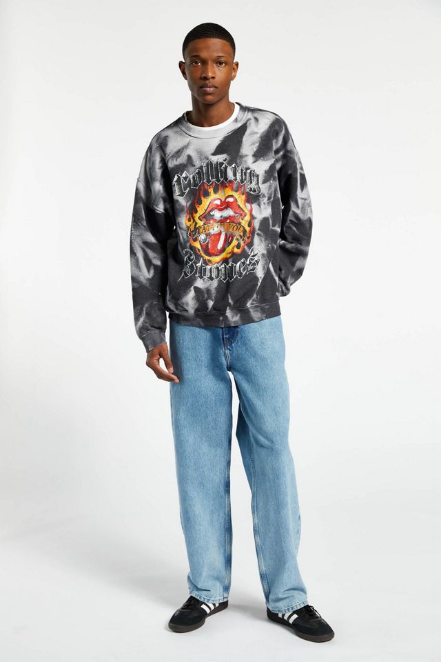 The Rolling Stones Sun Bleach Crew Neck Sweatshirt | Urban Outfitters