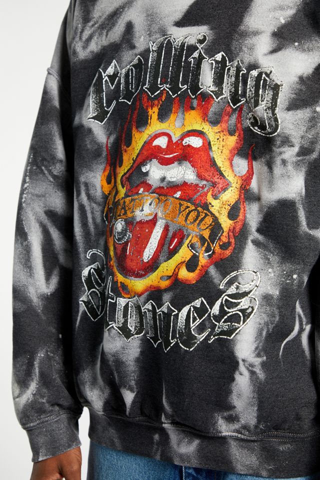 The Rolling Stones Sun Bleach Crew Neck Sweatshirt | Urban Outfitters