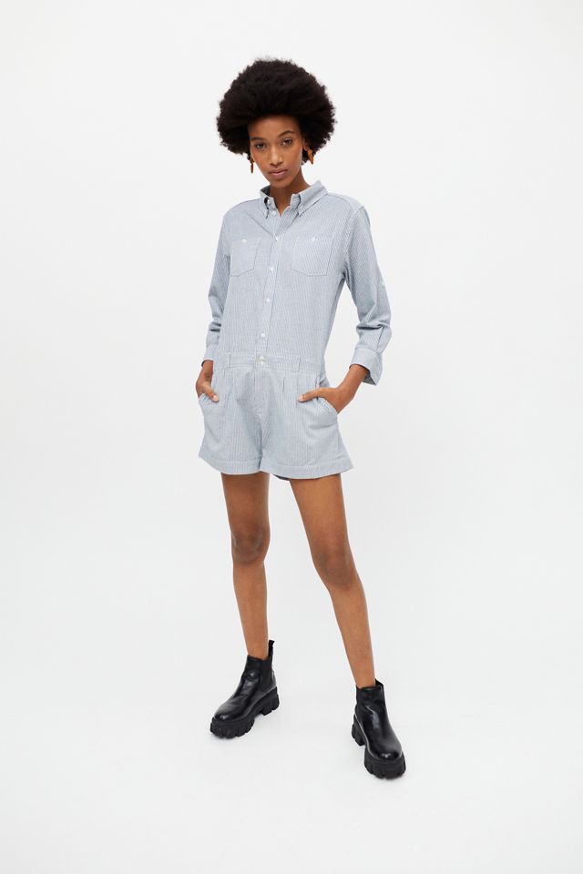 Afternoon The Label Marille Striped Shortall Coverall #2