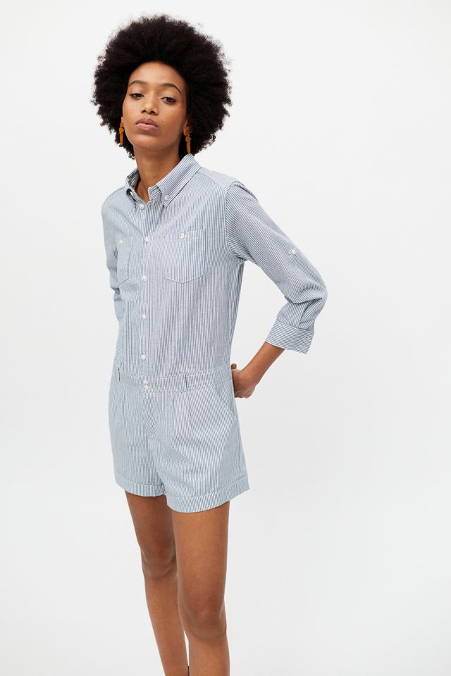 Afternoon The Label Marille Striped Shortall Coverall #3