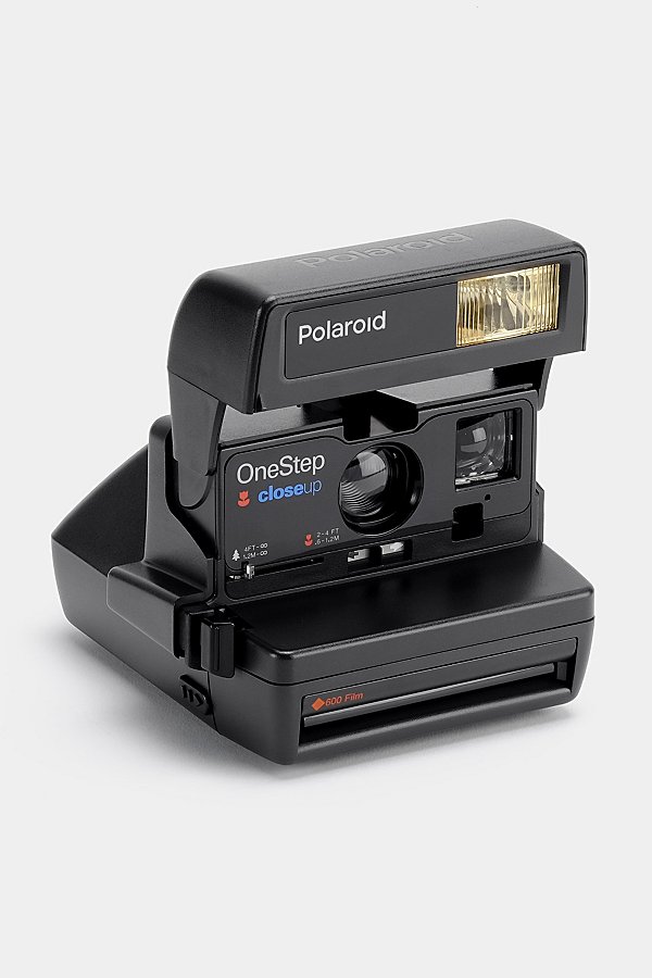 Polaroid Close Up Vintage 600 Instant Camera Refurbished By Retrospekt In Black