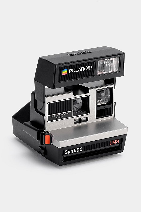 Polaroid Lms Vintage 600 Instant Camera Refurbished By Retrospekt In Silver And Black
