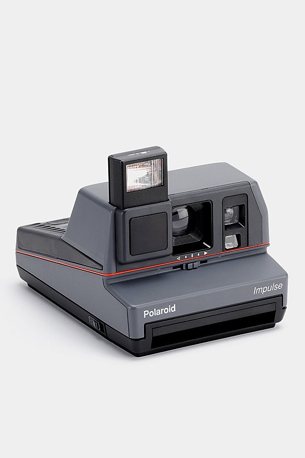 Polaroid Grey Impulse Vintage 600 Instant Camera Refurbished By Retrospekt