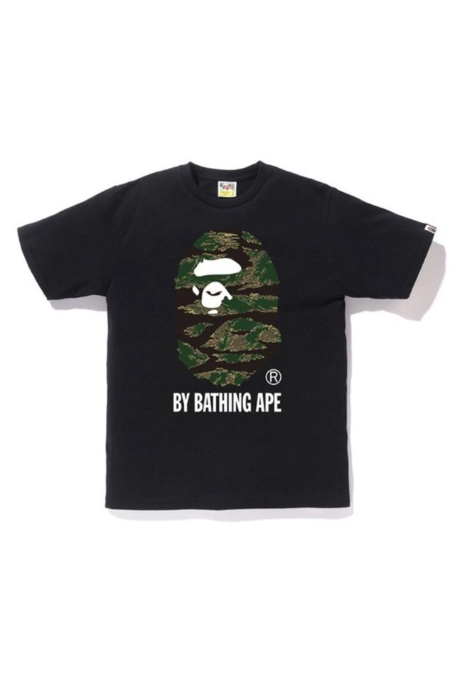 BAPE Tiger Camo By Bathing Tee Urban Outfitters