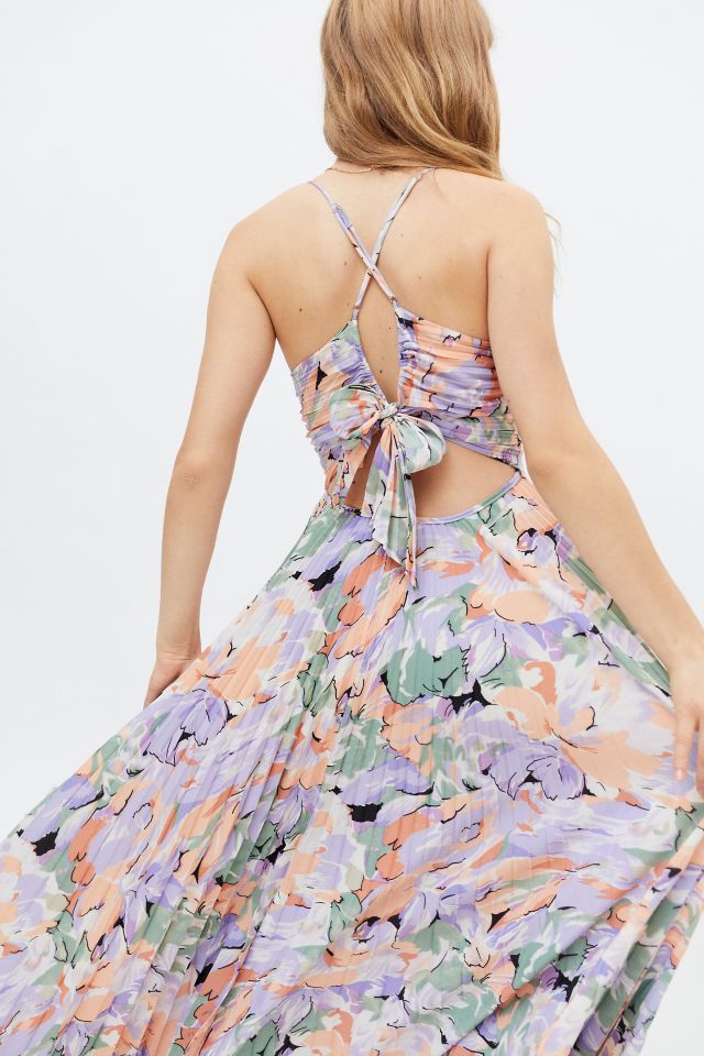 ASTR The Label Blythe Robe Midi Plissée Florale #1