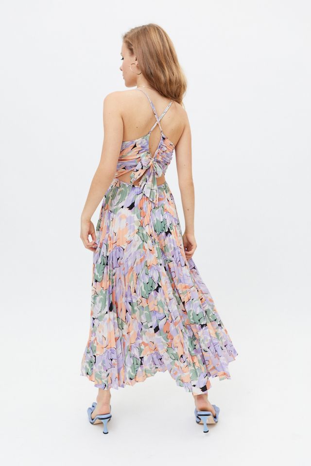 ASTR The Label Blythe Robe Midi Plissée Florale #3