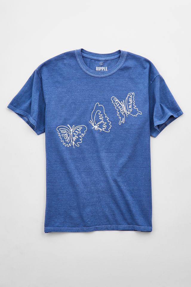 Butterfly Washed Tee Urban Outfitters