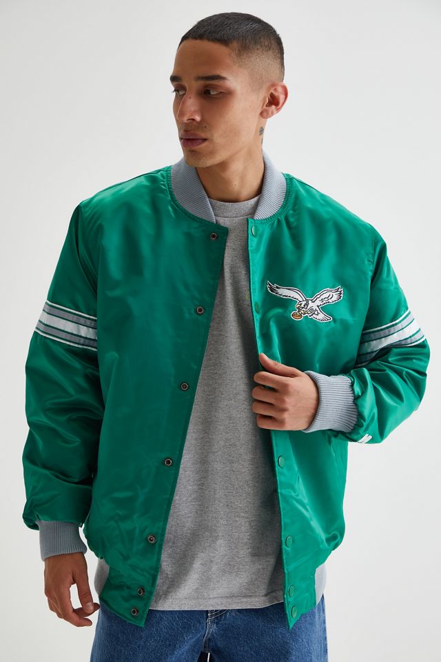 Starter Philadelphia Eagles Satin Varsity Jacket | Urban Outfitters