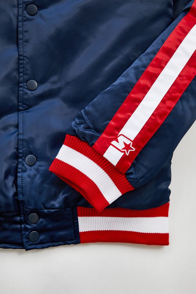 Blouson d'université Satin des Patriots de la Nouvelle-Angleterre Starter #2