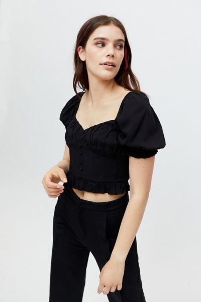 UO Raquel Bustier Blouse | Urban Outfitters
