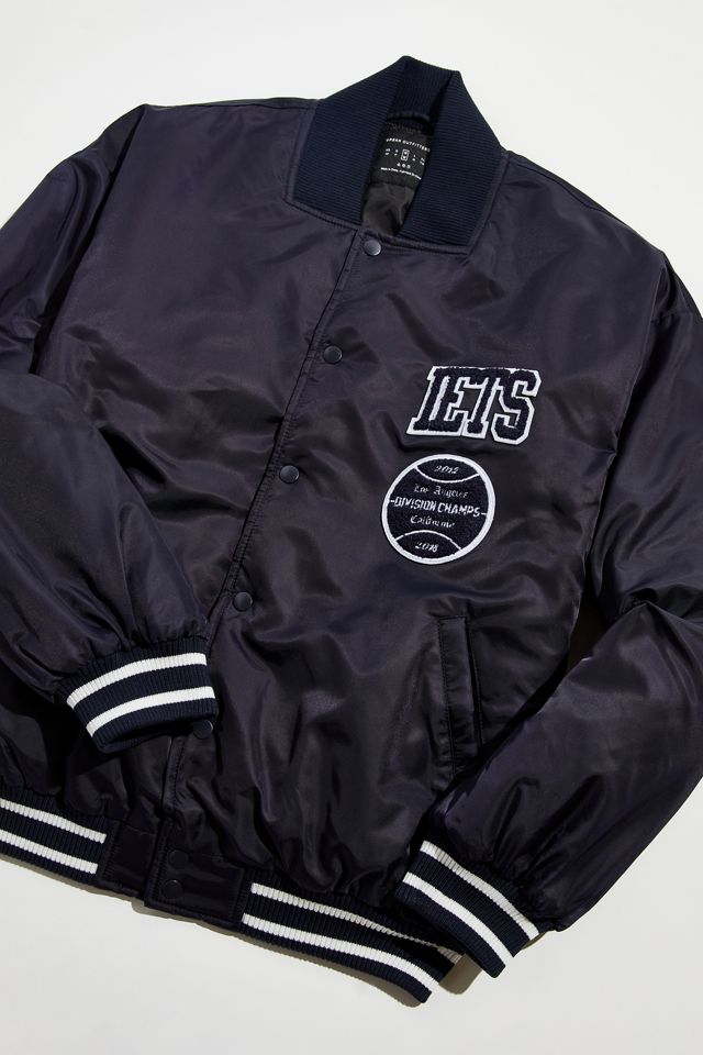 iets frans… Satin Varsity Jacket Urban Outfitters
