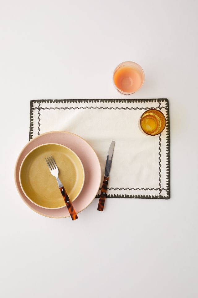 Ensemble de napperons rétro à motif ondulé #1